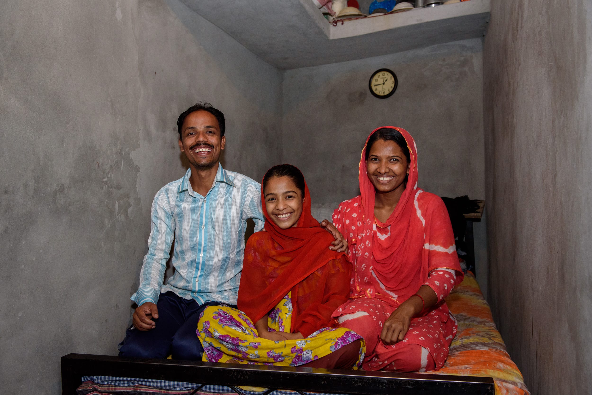 Imran aus Bangladesch mit seiner Familie