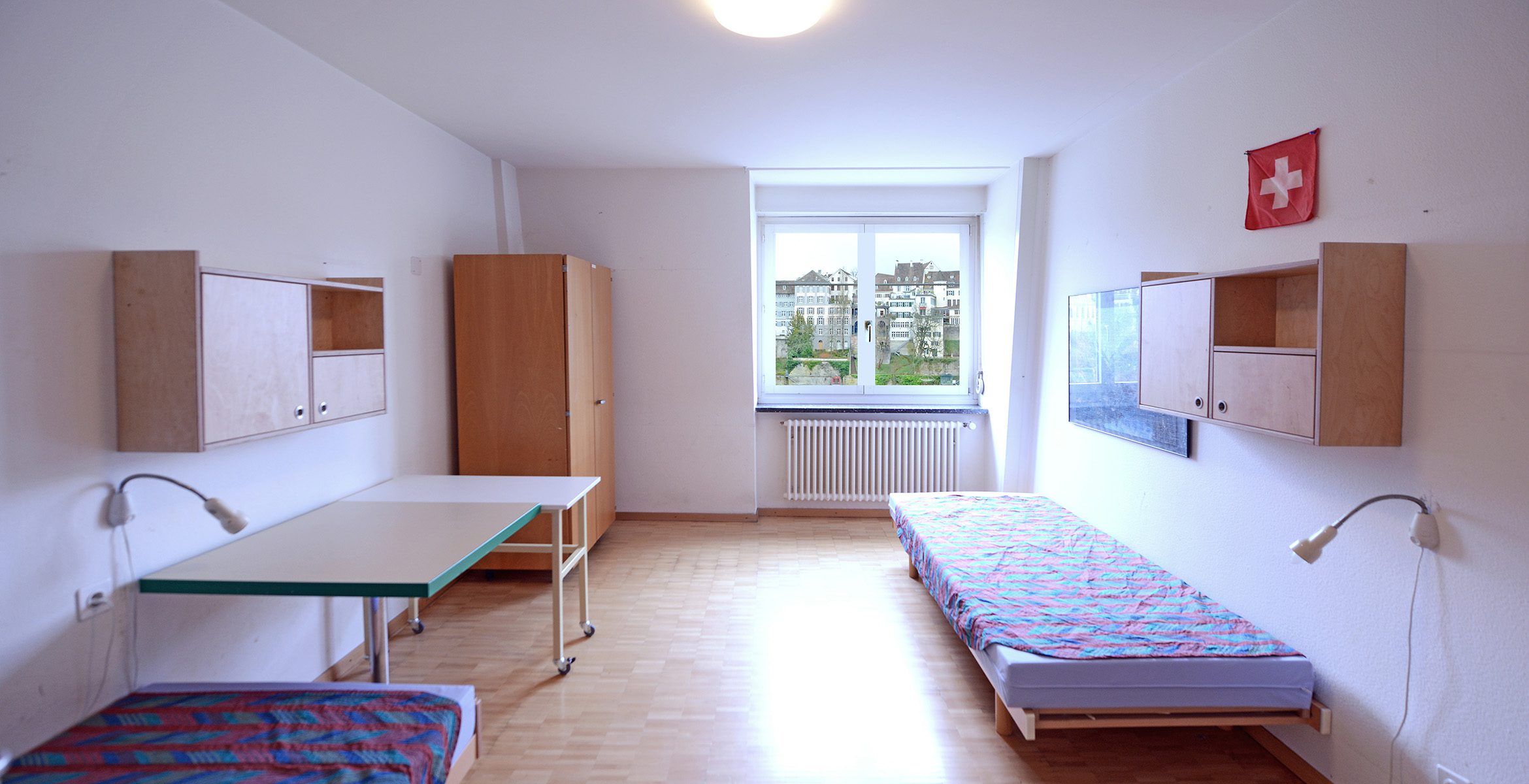 Doppelzimmer Männerwohnhaus Basel, © Heilsarmee Wohnen Basel