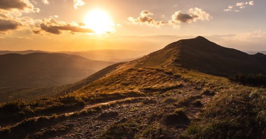 Wanderweg, Morgenstimmung, Landschaft