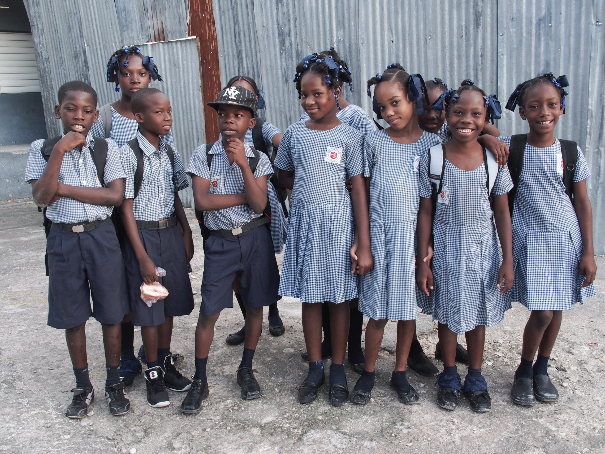 Schulkinder in Haiti IE