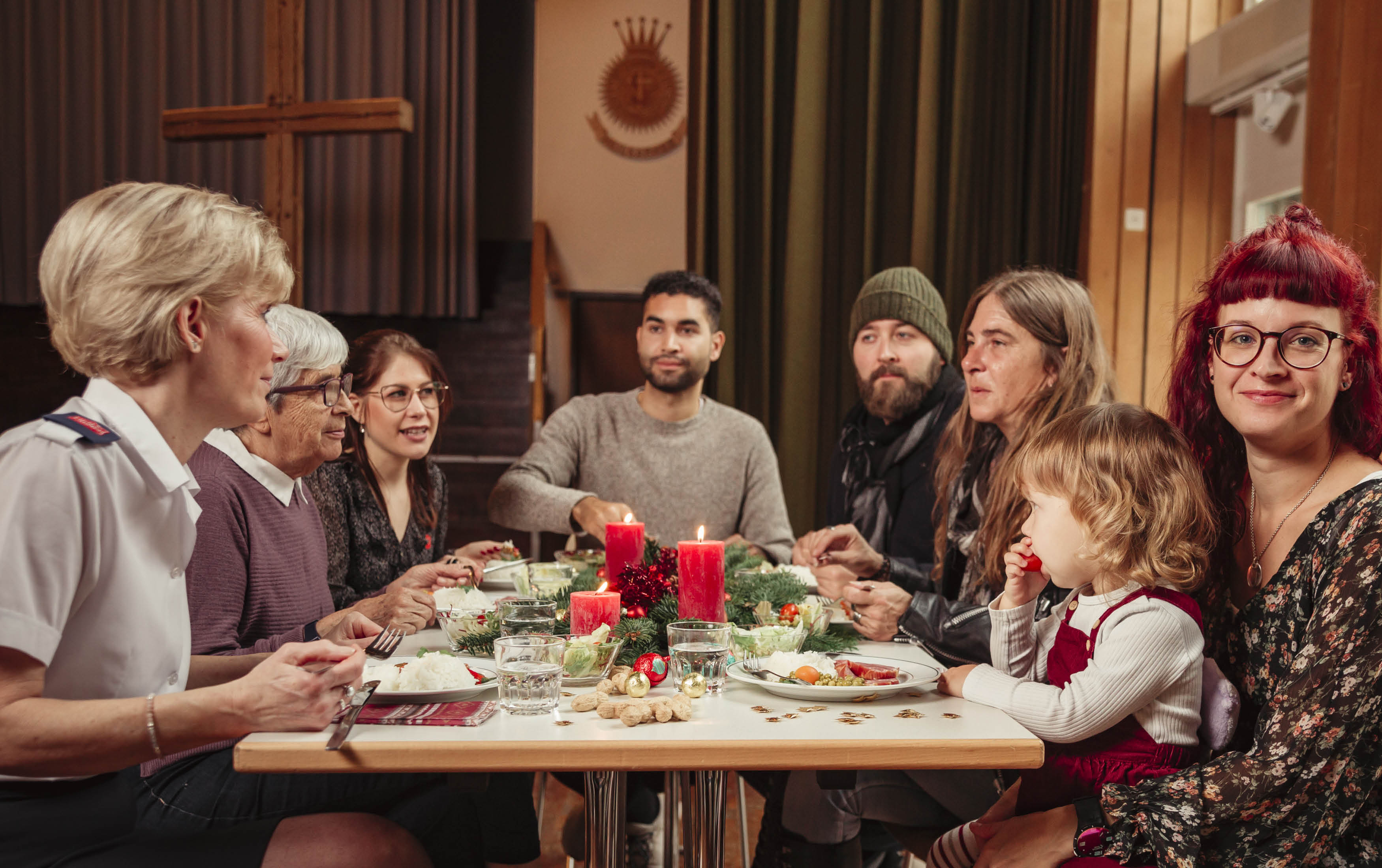 Weihnachtsessen bei der Heilsarmee