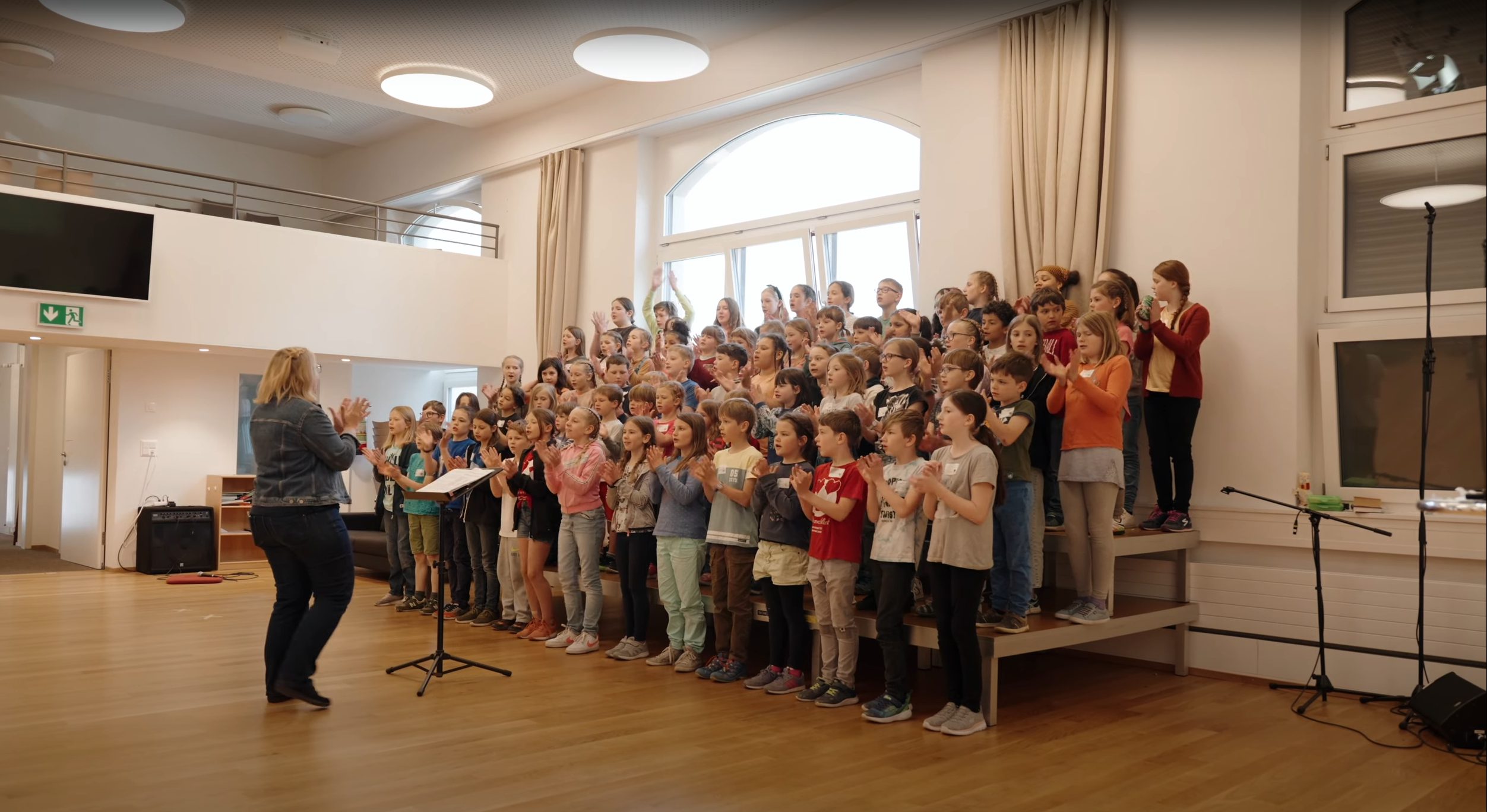 Chorprobe für das Kindermusical in Liestal