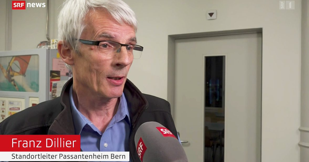 Franz Dillier, Institutionsleiter Passantenheim Bern, Interview mit „Schweiz aktuell“ (2023)
