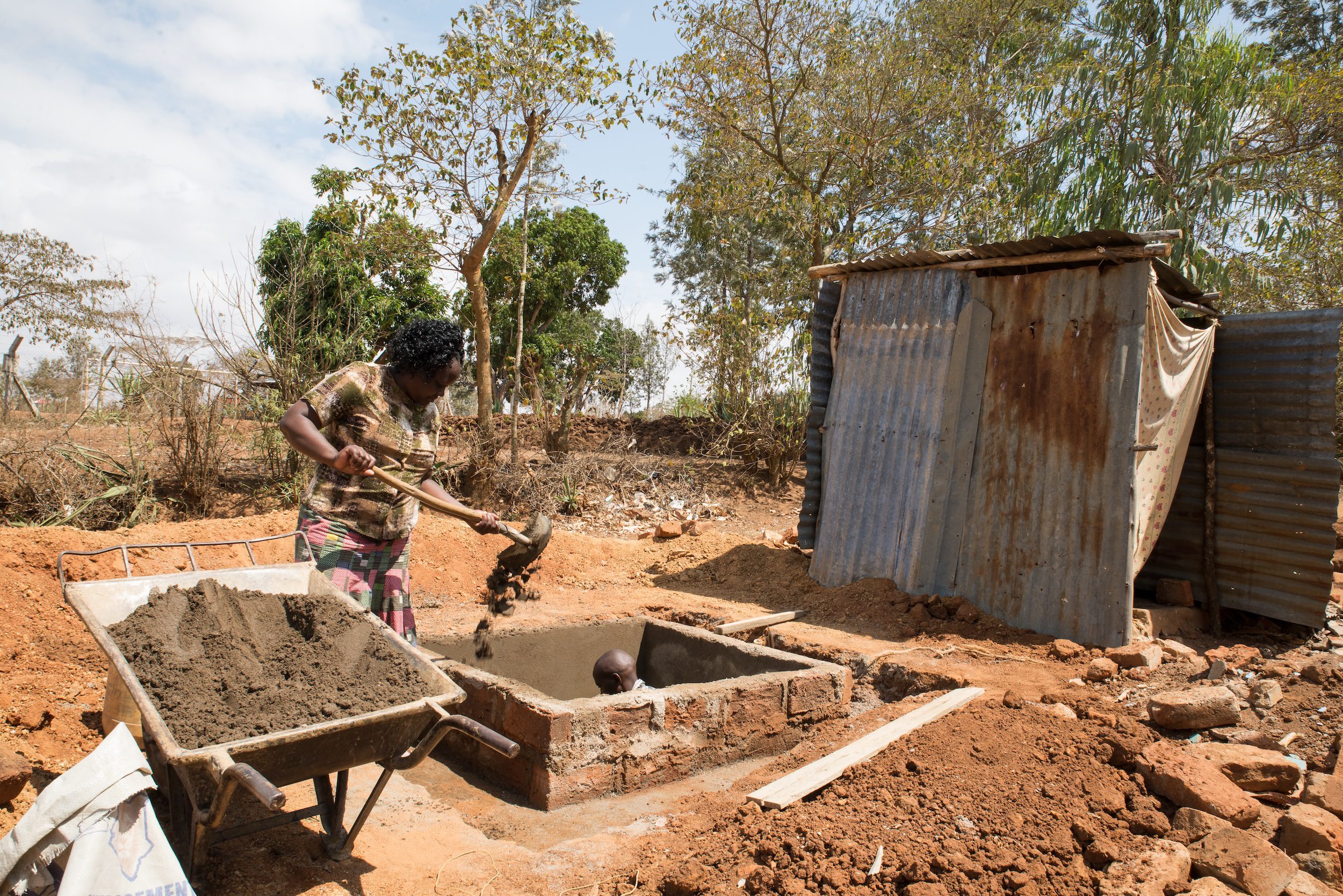 INIE1223, Kenia WASH-Projekt, Latrine bauen