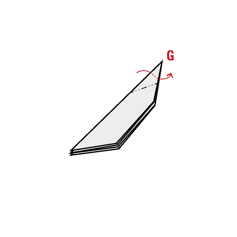 Faltanleitung Origami Taube. Schritt 9.